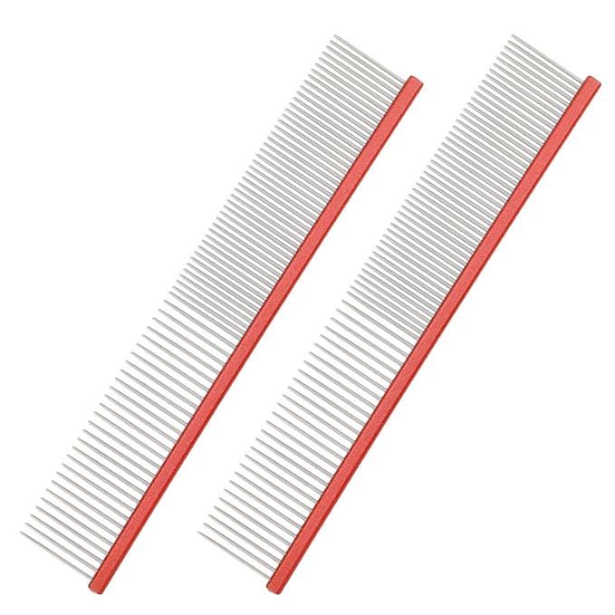 2PCS Hair Brush Comb For Cats Shedding Furs Grooming Dog Remover Massage Messfree Pet Grooming Supply Cats Hair Deshedding Brush