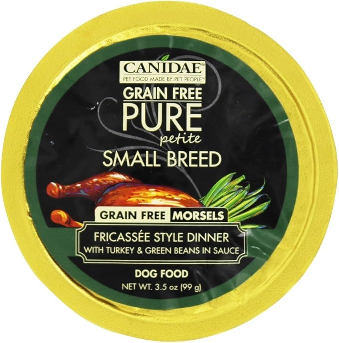CANIDAE Pet Foods - Grain Free Pure Wet Dog Food Petite Small Breed Fricassee Style Dinner - 3.5 oz.