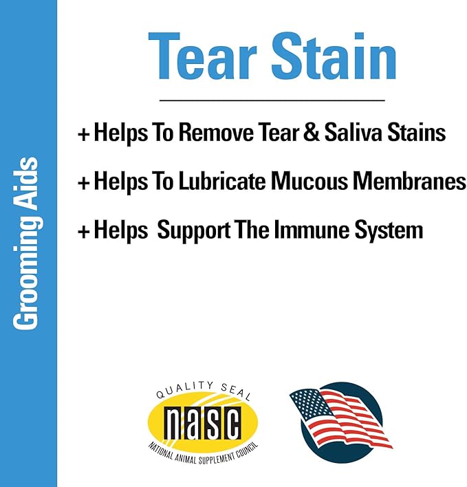 Vet Classics Tear Stain Supplements for Dogs, Cats – Helps to Prevent and Eliminate Tear Stains for Dog, Cat Breeds – Pet Supplement, Pet Immune Support – 65 Soft Chews