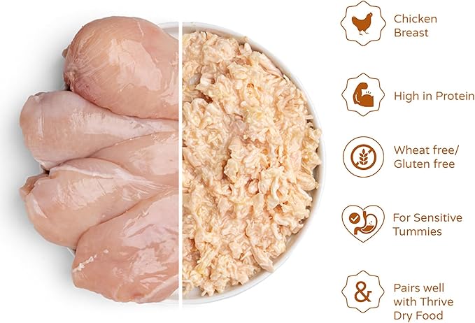 thrive Complete 100% Natural Multiple Flavors Food for Cats (6 Packs, Chicken Breast)