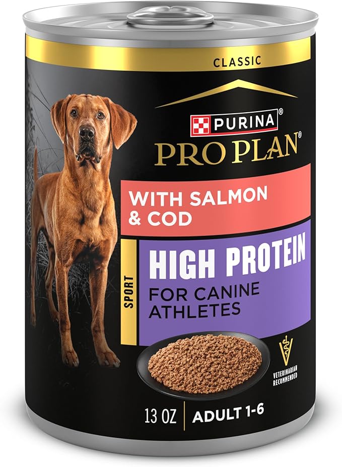 Purina Pro Plan Sport High Protein Wet Dog Food With Salmon and Cod - (Pack of 12) 13 oz. Cans