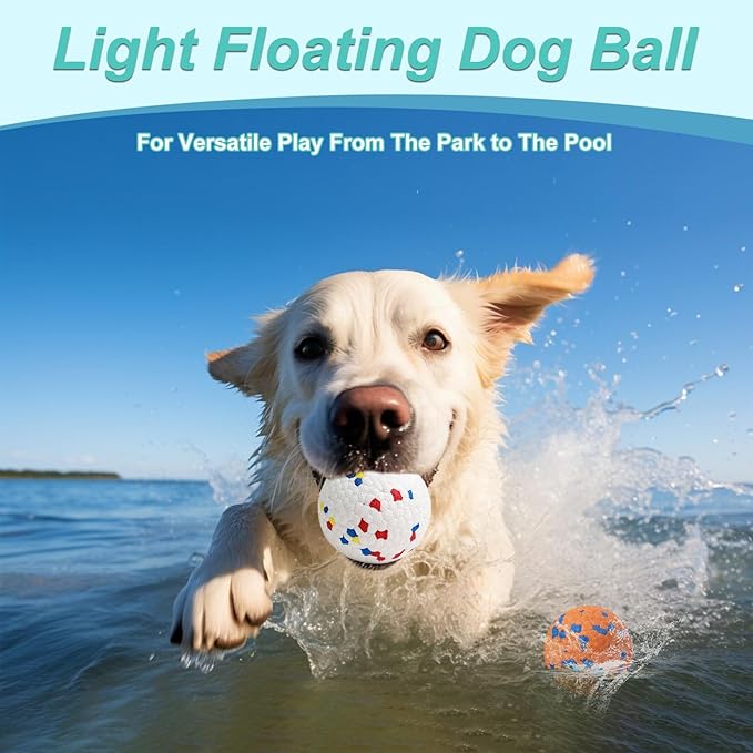 TVM Interactive Dog Toys Ball, Automatic Moving, Bouncing Chew Toys, E-TPU Material, Suitable for Large and Medium-Sized Dogs, Used for Boredom Relief and Daily Training (Orange) (White-A)