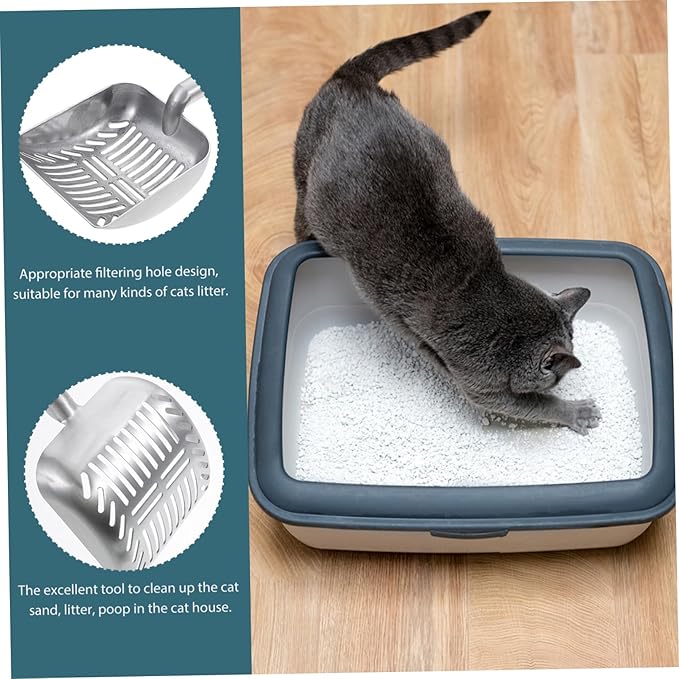 Handle Cat Litter Shovel Detachable Cleaning Tool for Easy Pet Poop Disposal Design for Cats and Dogs Effortless Cleaning