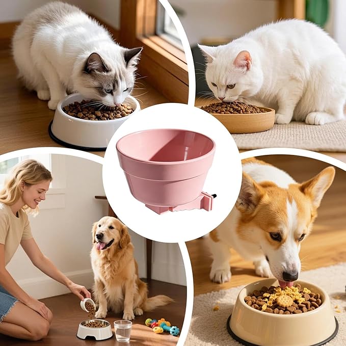 Dog Crate Water Bowl, Removable Detachable Puppy Feeder, 13.5x7cm, Indoor Outdoor Feeding Container, Small Dog Food Holder, Easy Clean Design, Stable Pet Supply, for Home, Yard, Apartment