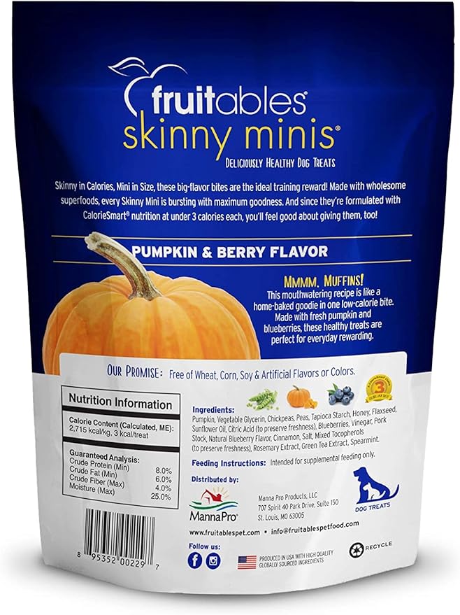 Fruitables Skinny Pumpkin and Berry 5 Ounces (12 Pack)