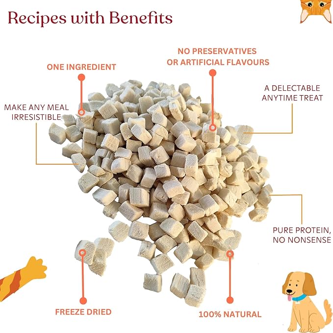Duck, Beef Liver & Chicken Freeze-Dried Balanced Mix Dog & Cat Treats Food Topper 2.1oz (60g)