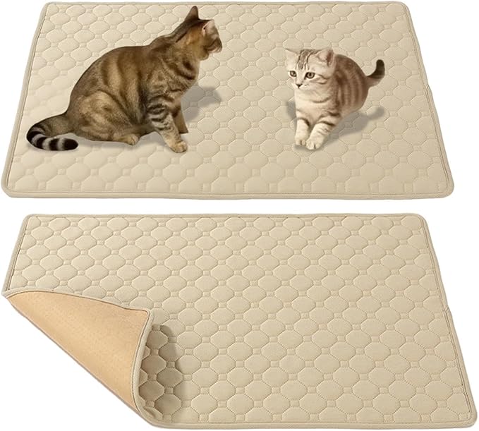 Absorbent Dog Pee Pads, XL Potty Training Mats, 50*60cm Reusable Cat Urine Pad for Hygiene Control Pet Supply for Indoor Outdoor Travel Sleeping Playing Whelping Home Puppy Kitten