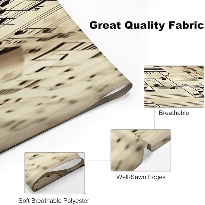 Dog Bandana Spring Pet Scarf Adjustable Triangle Sheet Music Printing Dog Bib Washable Polyester Puppy Bandana for Small Medium Large Dogs Cat Birthday Party Supplies
