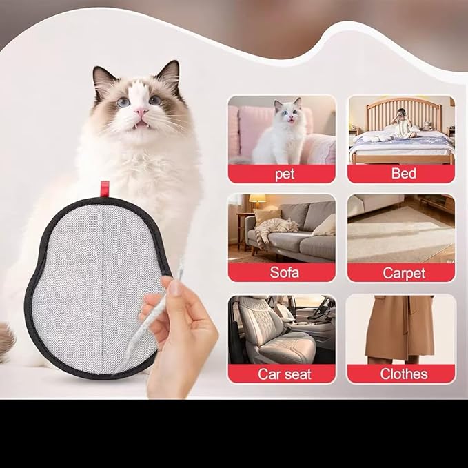 Pet Hair Removal Glove, Five-Finger Grooming Cleaning Supplies, Electrostatic Pet Hair Remover Glove for Clothes Fabric Couch Sofa Bed Carpet Furniture Car Seat, Perfect for Shedding Control, Washing