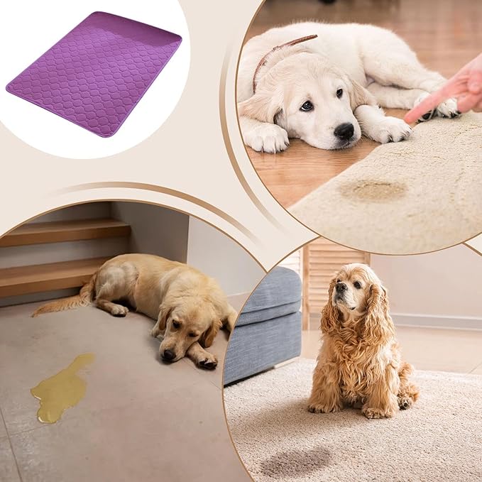 Washable PeePads,Absorbent Reusable Puppy Potty Pee Pads | Leakproof Pet Supplies Non-Slip Whelping Mats for All Breeds