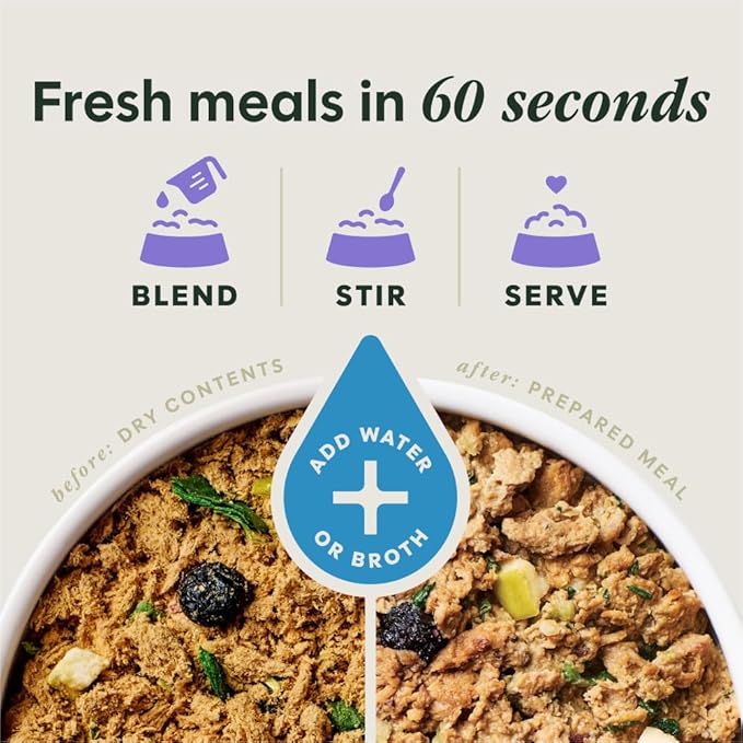 Instinct FreshDried Meal Blends, Freeze Dried Dog Food, Grain Free - Beef & Orchard Blend, 23 oz. Bag