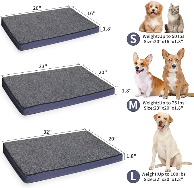 MARUNDA Outdoor Pet Heating Pad for Dogs & Cats - 100% Waterproof Outdoor Heated Cat Bed with Double Built-in AutoThermostat - Heated Pet Bed for Outside Animals (19.6 x 31.5 Inch, Unheat)