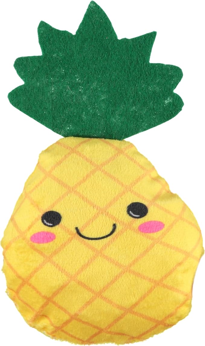 Cudlie 3 Pack Plush Dog Chew Toys – Soft Squeaky Puppy Toys for Small Dogs– 4" Durable, Cute & Safe Pet Toy Gift Set (Food, Fruit, Farm, Zoo & Safari Animal Themes)