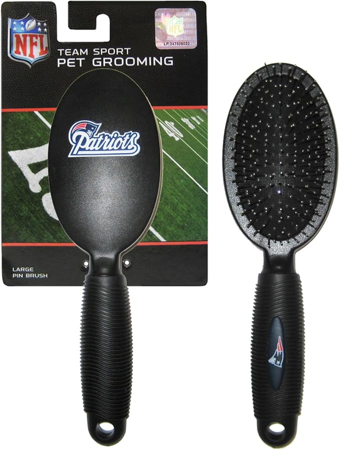 Pets First NFL New England Patriots Pet Grooming Brush