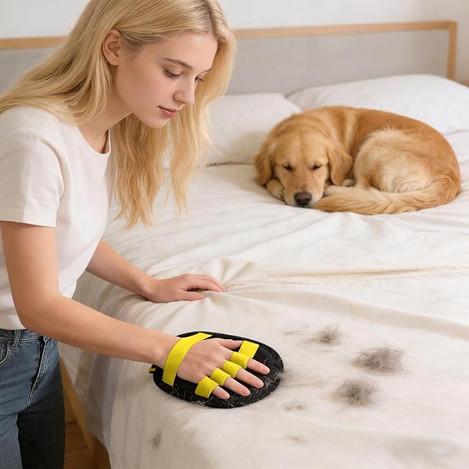 Genérico Hair Remover Glove for – Premium Compact Pet Cleaning Products, Electrostatic Fingers Hair Removers, Cats & Gloves Dogs | Multipurpose Outdoor Indoor Utility