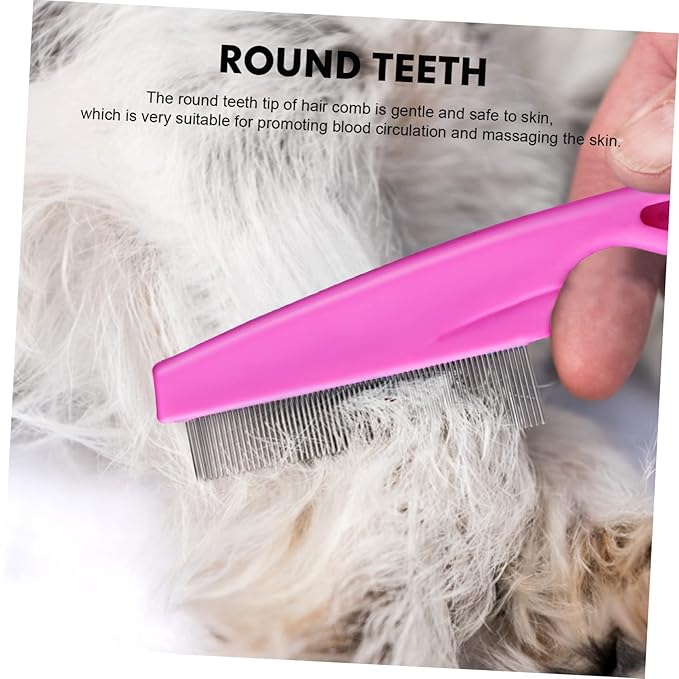 KESYOO 6 Pcs Stainless Steel Pet Combs Premium Dog Cat Grooming Tools for Tangles Massaging Effect Easy Cleaning Suitable for All Pet