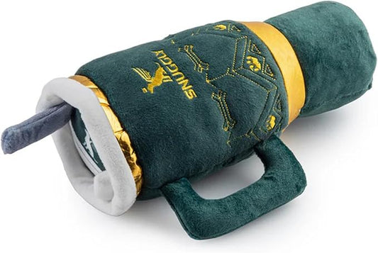 Haute Diggity Dog Snuggly Cup Plush Dog Toy for Small, Medium & Large Dogs, Interactive Funny Squeaky Toys, Soft, Durable, Machine-Washable, Safe & Cute Birthday Gift for Dogs, Green