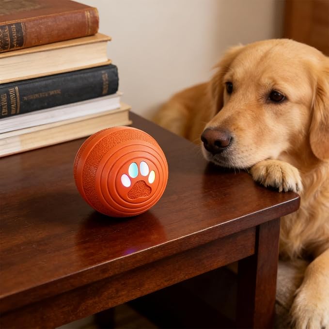 Moving Dog Ball - Rechargeable Pet Supplies,Bouncing & Rolling Ball Dog Toy | for Play Exercise Boredom Relief Stimulation Indoor Outdoor Home Apartment