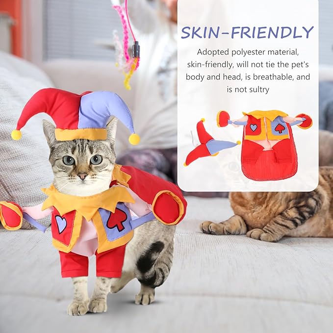 KESYOO Cartoon Lovely Dog and Cat Costume Set, Wear-Resistant Pet Hat Decor with Stand-up Design, Washable Large Size Pet Accessory for Dog Supply and Cat Dress
