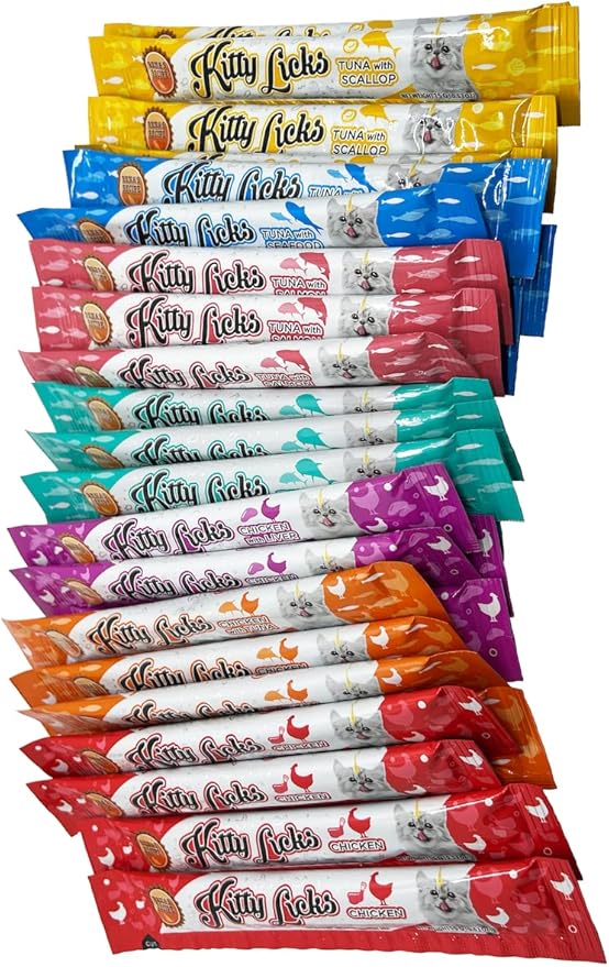 Rena's Recipe Kitty Licks Varieties (Chicken and Tuna) (28 Tubes)