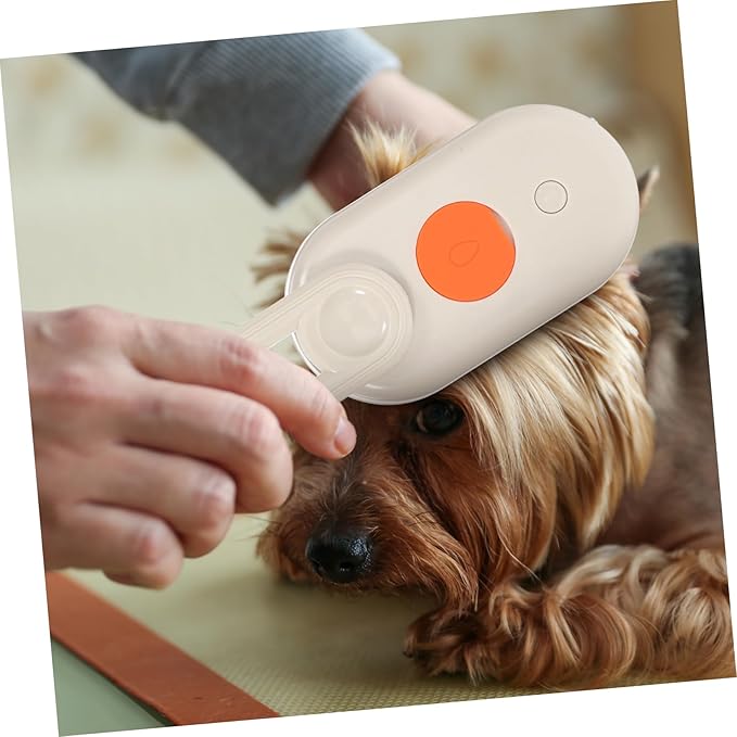 Cat Grooming Brush with Spray Function Rotatable Handle Pet Shedding Tool for Long Haired Dogs Indoor Cats Compact Design for Effortless Grooming Sessions