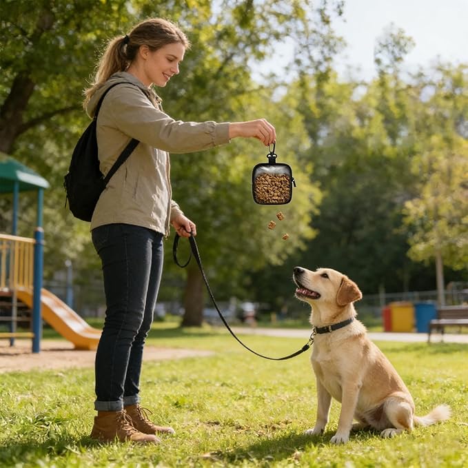Dog Treat Bag | Lightweight Pet Supplies,Small Dog Snack Pouch Treat Pack,for Walking Outdoor Camping Travel Vacation Hiking Adventure