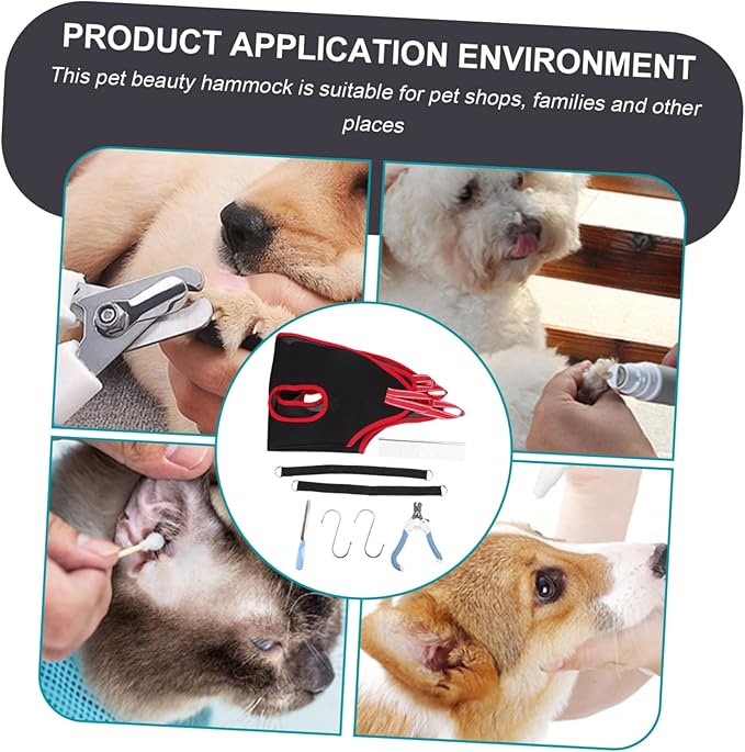Nail Trimming Tools for Pets Cat Dog Grooming Hammock Pet Nail Trimming Harness Easy to Use