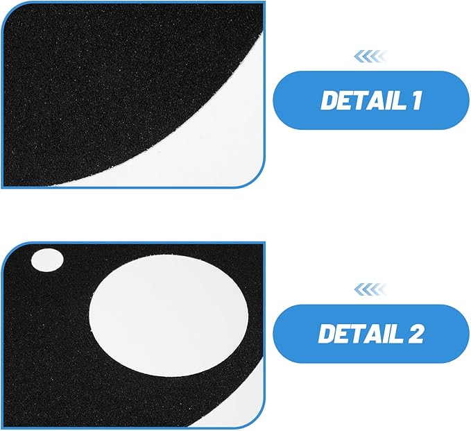 4pcs Dog Nail Care Replacement Sandpaper Pads, Adhesive Grit Sandpaper for Pet Scratch Boards, Cat Claw File, Trim & Grooming Supplies Black