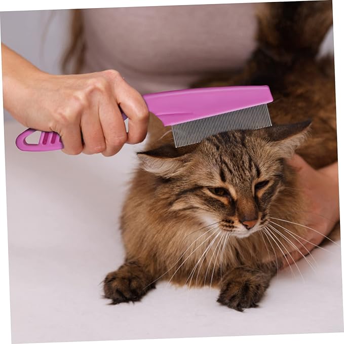KESYOO 6 Pcs Stainless Steel Pet Combs Premium Dog Cat Grooming Tools for Tangles Massaging Effect Easy Cleaning Suitable for All Pet