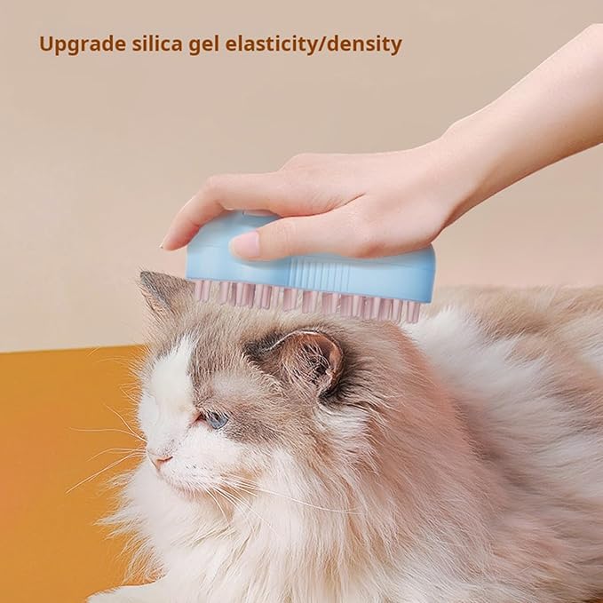 Talent Star Steamy Cat Brush, Pet Steam Brush Electric pet spray massage comb Hair Removal Comb Massage Multifunctional Cat Grooming Brush for Dogs & Cats Tangled Loose Grooming Tool Supplies Blue