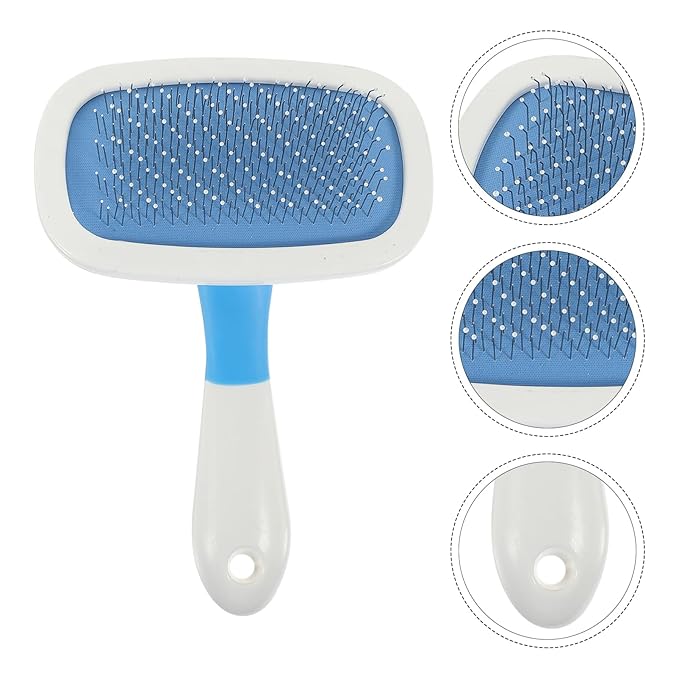 Happyyami 1Pc Pet Massage Comb Rotating Hair Detangling Tool for Cats Dogs Durable Grooming Brush for Comfortable Pet Care Easily Removes Hair Massages for Relaxation Random Color