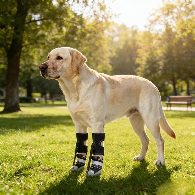 Dog Boot with Adjustable Straps Corrective Pet Shoe Paws Protectors Dogs Winter Outdoor Supply Washable Foot Protectors