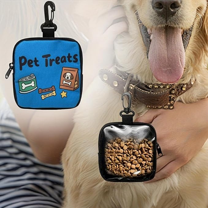 Dog Treat Pouch - Lightweight Pet Supplies - Small Dog Snack Pouch Treat Pack | for Walking Outdoor Camping Travel Vacation Hiking Adventure