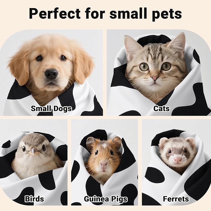 Purrfect Peace Cat Swaddle Wrap – 19.7" Professional Calming Restraint Bag for Grooming, Nail Trimming & Medicine - Adjustable Cat Restraint for Grooming, Nail Clipping & Vet Visits