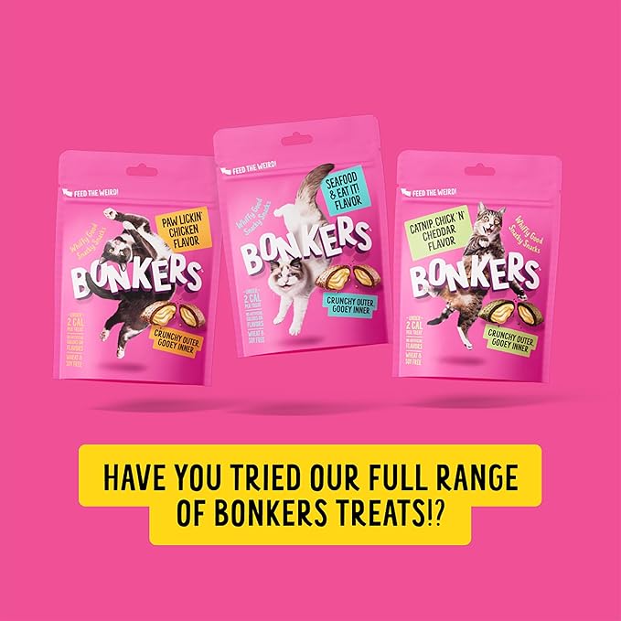 Bonkers Bites CAT Treats PAW Lickin Chicken 30 OZ