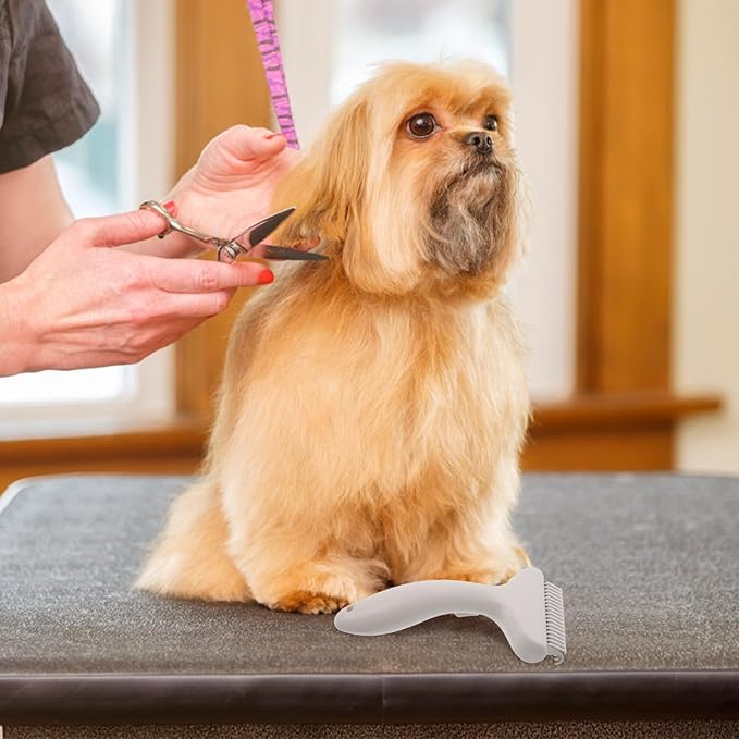 Cat Hair Brush: Pet Grooming Shedding Comb With Stainless Steel Pins Pet Grooming Supplies for Remove Puppy Cat Loose Hair Undercoat