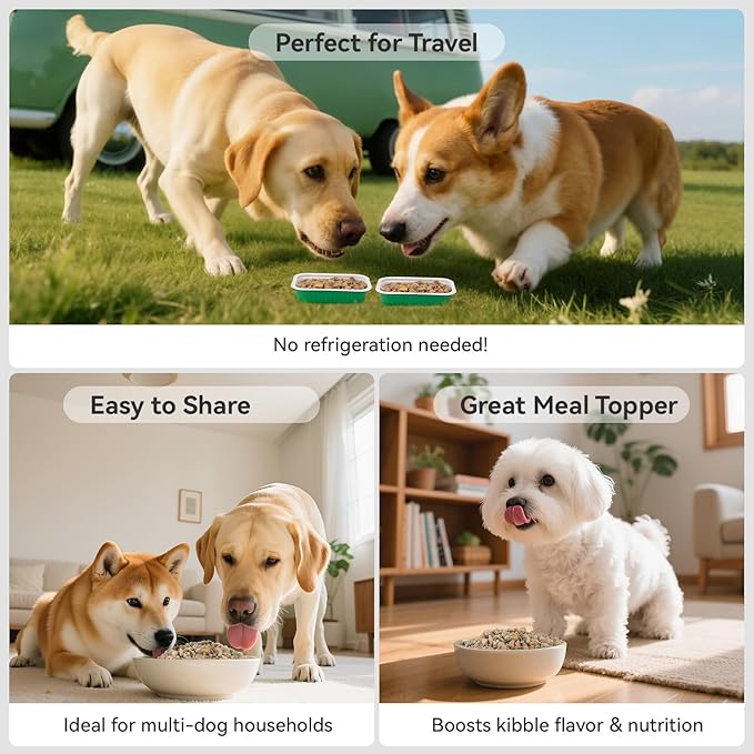 APL Freeze-Dried Dog Food, 1.4oz x 5 Pack | 77% Fresh Meat, 55% Crude Protein | Chicken, Pumpkin & Superfood Recipe| Complete Meal for Travel, Mixing & Sharing