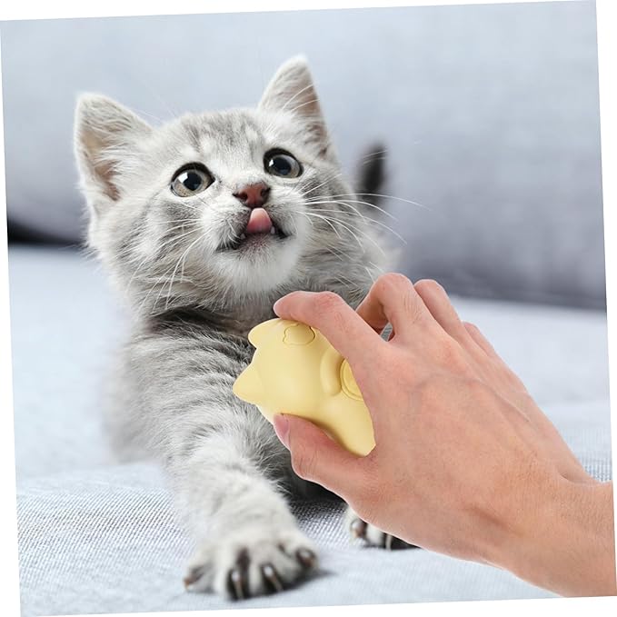 Rechargeable Cat Grooming Brush with Steam Technology Pet Hair Massage Cleaning Tool for Indoor Cats Gentle Bristles for Spa-like