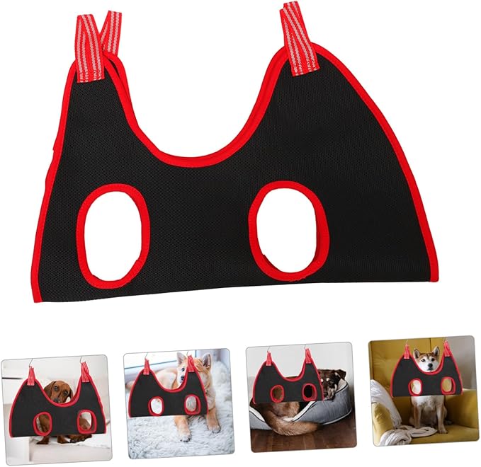 ibasenice 1 Set Pet Grooming Hammock Ergonomic Dog Cat Bag for Nail Trimming Includes Pet Nail Clipper Lightweight Durable Design for Home Random Color