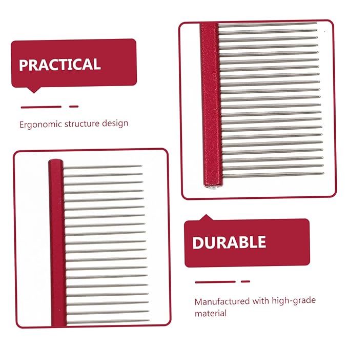 TOYANDONA Portable Grooming Comb for Pets Hair Comb for and Cats Non- Design for Daily Use for and Fur Pet Grooming Supply