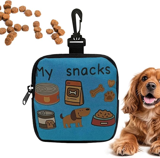 Treat Bag for Dog Training,Portable Storage Pet Supplies | Small Dog Snack Pouch Treat Pack,for Walking Outdoor Camping Travel Vacation Hiking Adventure