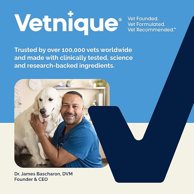 Vetnique Glandex Dog Fiber Supplement Powder for Anal Glands with Pumpkin, Digestive Enzymes & Dog Probiotics for Digestive Health - Vet Recommended - Boot The Scoot (Salmon, 2.5oz Powder)
