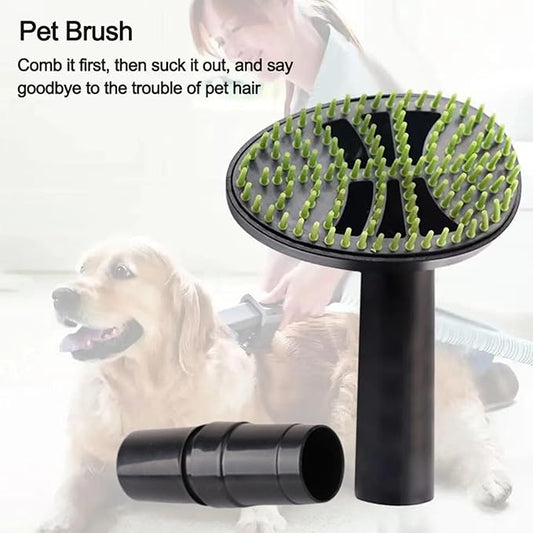 Cat Grooming Vacuum Attachment – Pet Hair Brush, Shedding Cleaning Tool, Durable Groomer with Ergonomic Design | Perfect Accessory for Home Pet Care Brushing Bathing Maintenance Use