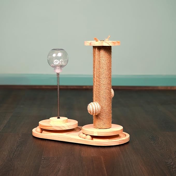 Armarkat Interactive Scratch Post and Activity Center - The Ultimate Cat Playground S1501