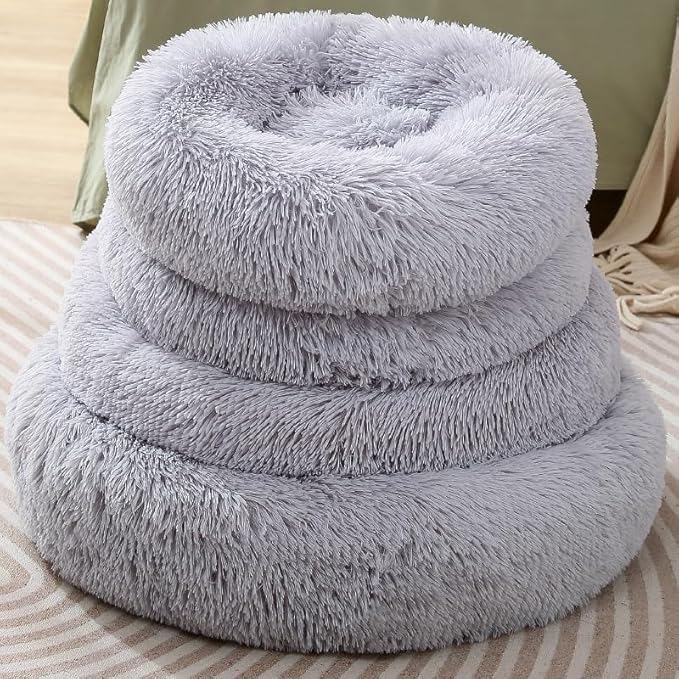 Cat Bed Dog Bed Donut Comfort Pet Beds Small Puppy Pillow Dogs Cuter Rabbit Pillow Cute Round Cat Beds Suit for 5Kg
