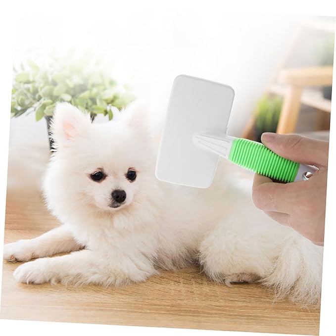 1 Set Pet Grooming Brush Ergonomic Dog and Cat Shedding Comb with Wide Plate for Dematting and Care Soft Handle for Comfortable Grooming for Cats and