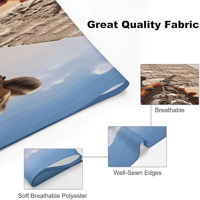 Dog Bandana Spring Pet Scarf Adjustable Triangle Pyramid Camel Printing Dog Bib Washable Polyester Puppy Bandana for Small Medium Large Dogs Cat Birthday Party Supplies