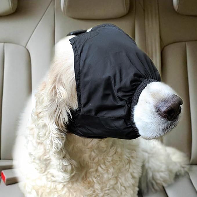Dog Grooming Head Wrap Soft Pet Eye Covering Fear Reduction Soothing Supply Bathing Blowing Drying Tool Dog Grooming Accessories