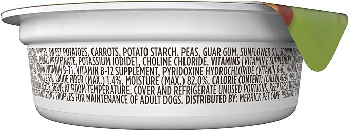 Merrick Lil’ Plates Grain Free And Gluten Free Natural Wet Dog Food For Small Dogs, Soft Little Lamb Chop Stew - (Pack of 12) 3.5 oz. Tubs