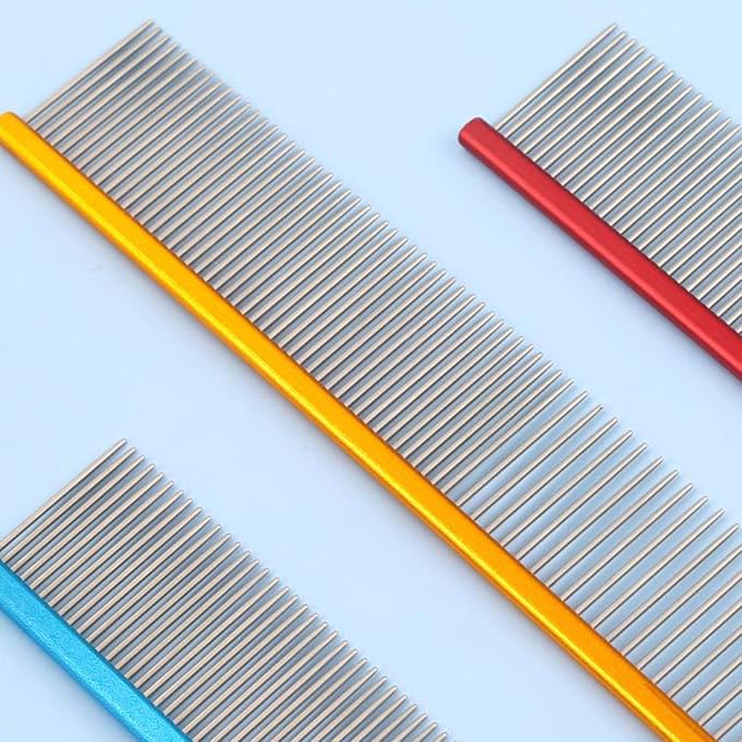 Pet Comb for Cats Shedding Hair Dog Deshedding Comb Cats Comb Hair Remover for Dogs Cats Hair Grooming 2PCS